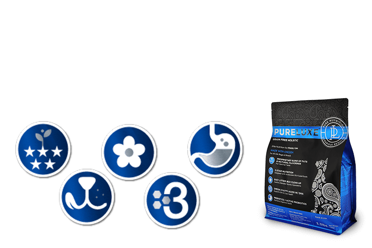 米国で認められた5つ星フード「PURELUXE（ピュアラックス）キャットフード［チキン味］