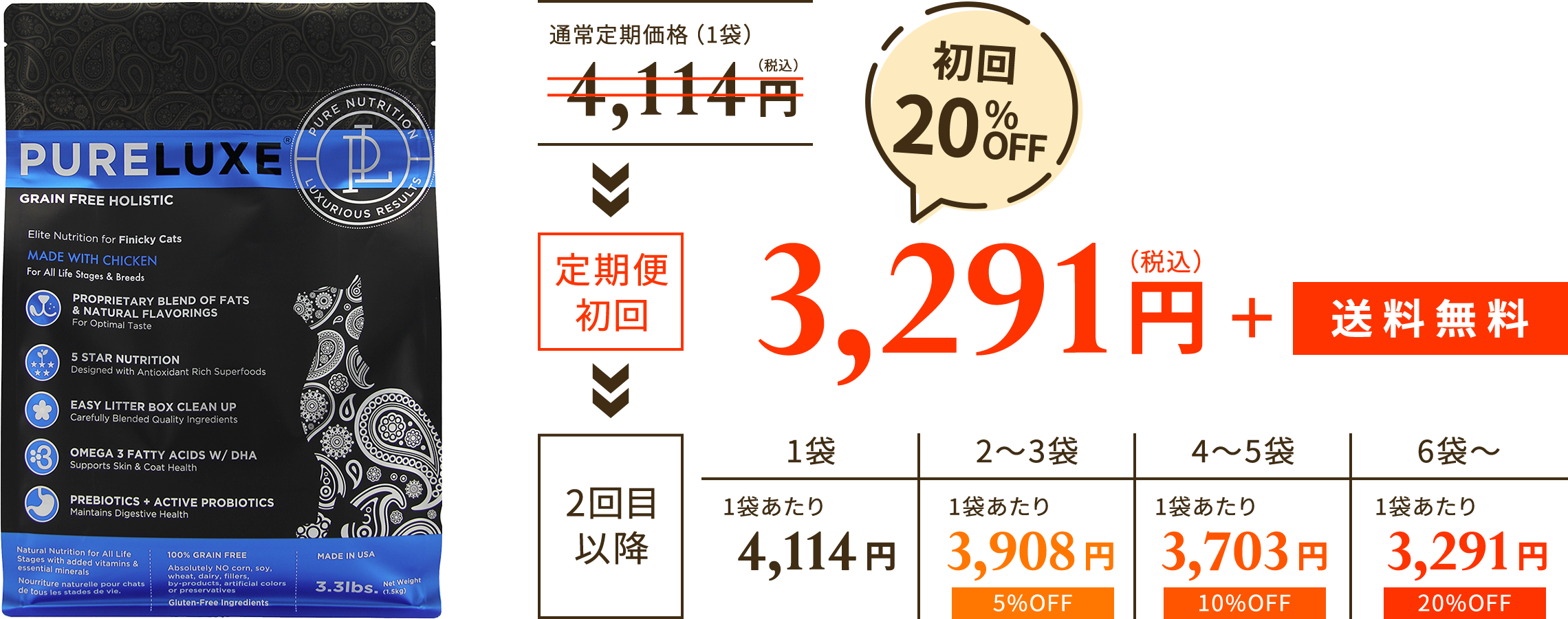 定期便初回20％OFF 2,992円（税込）